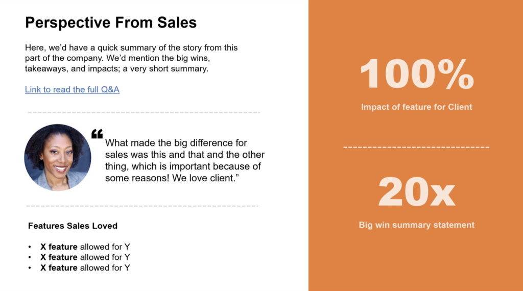 Case study one sheet example