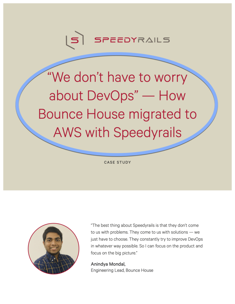 Bounce House - Snapshot - Speedyrails Case Study title page