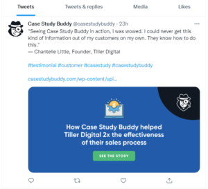 case study social content